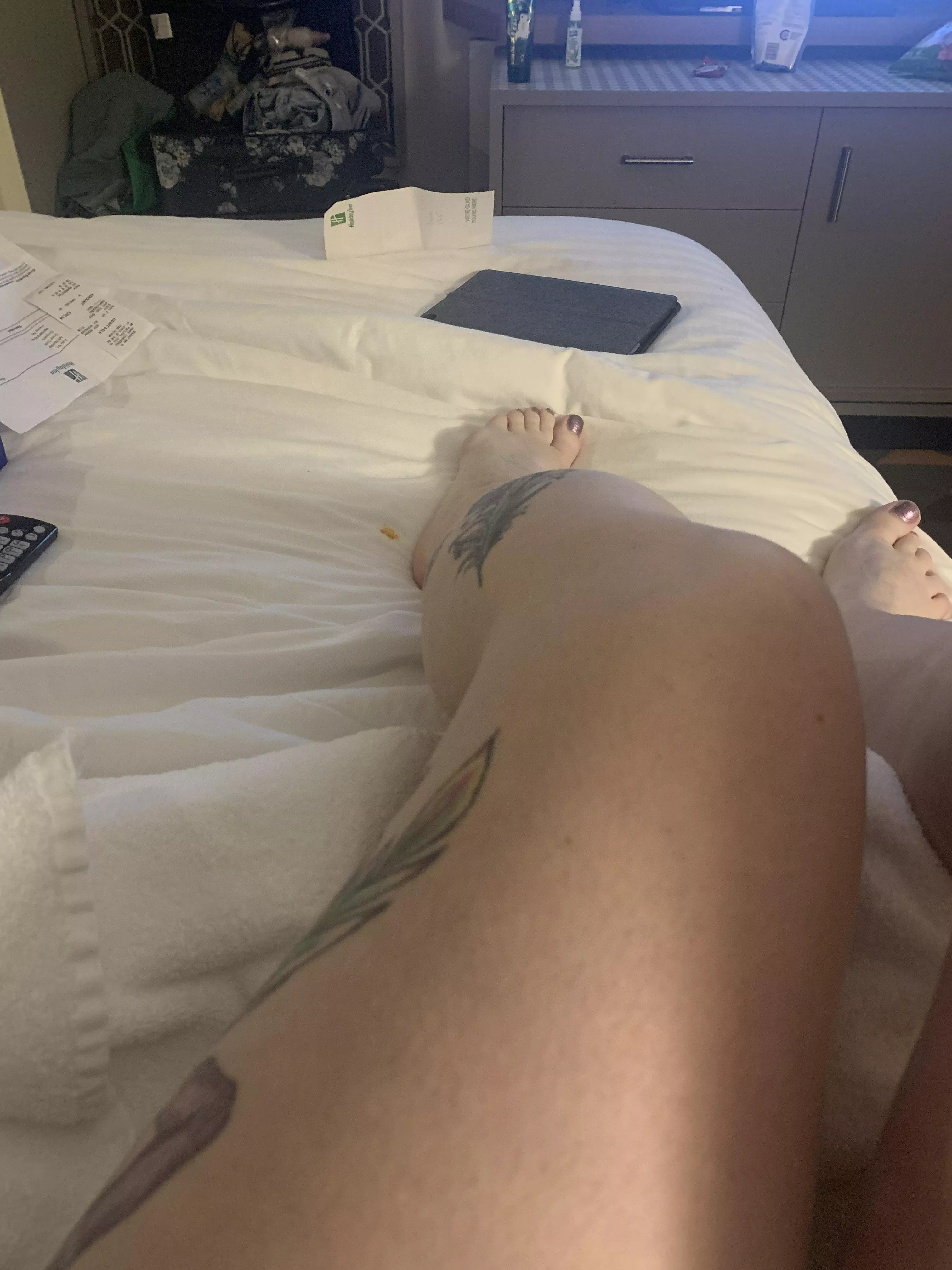 Long legs on a petite body-maybe dreams do come true? #redhead #milf #legtattoos #feet posted by Diligent_Heron_3486