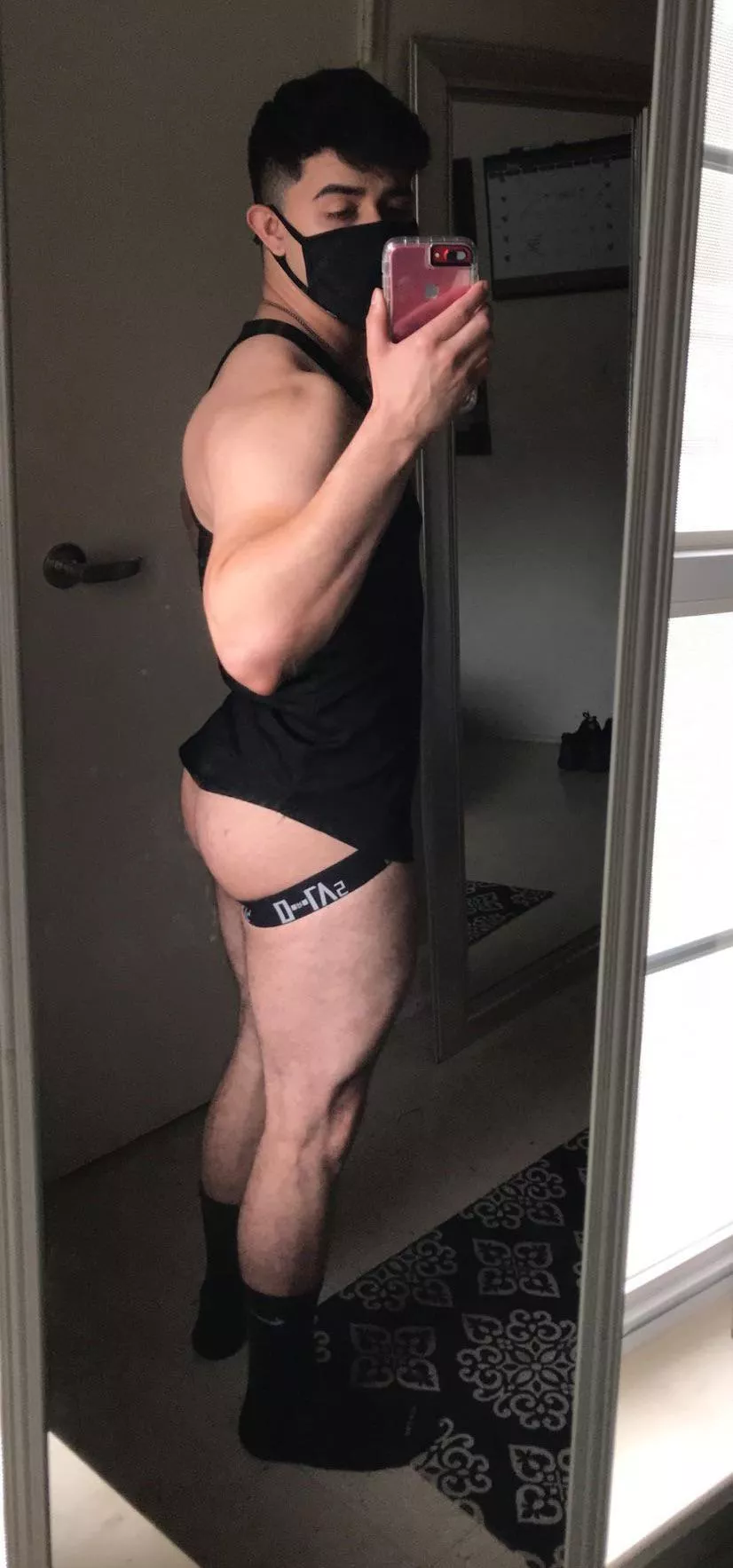 Look at my fat ass hanging out my jockstrap ðŸ˜³ðŸ‘ OF link in comments. Free vid when you say you came from Reddit posted by IndependentMinute937