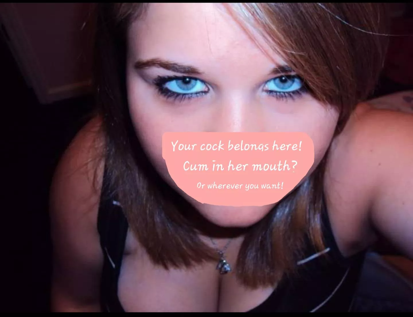 Look deep into my wife's eyes as she throats your entire cock. Are you coming down her throat or maybe somewhere else? posted by Sensitive-Compote990