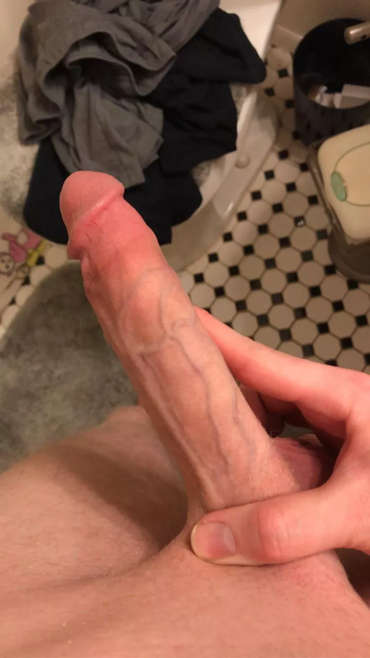 Look how pretty the veins on my big girl cock are. Don’t you love them?~ posted by Subby-LC-Jinx