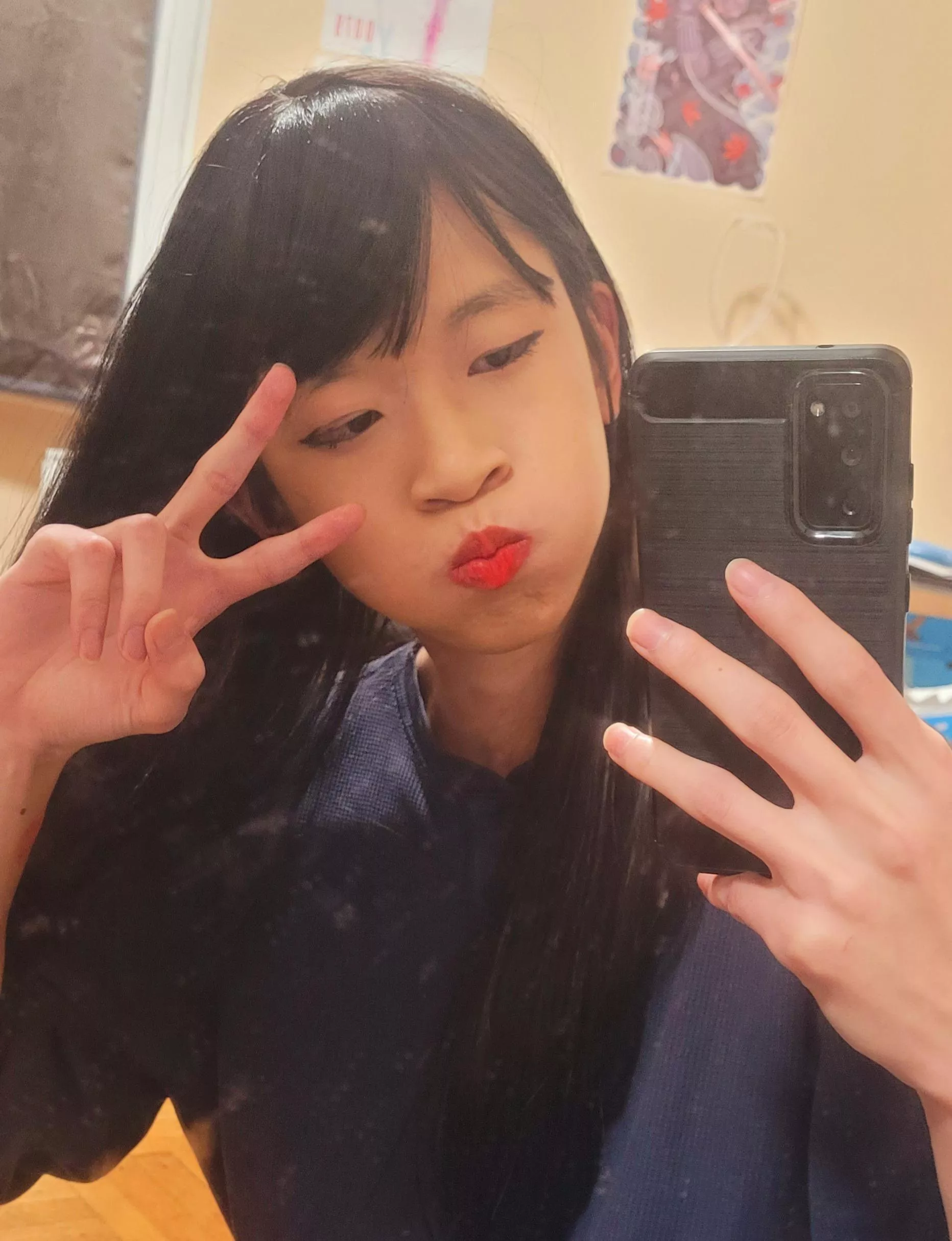 Looking like a cute japanese schoolgirl with this wig and im all for it posted by PerfectMain