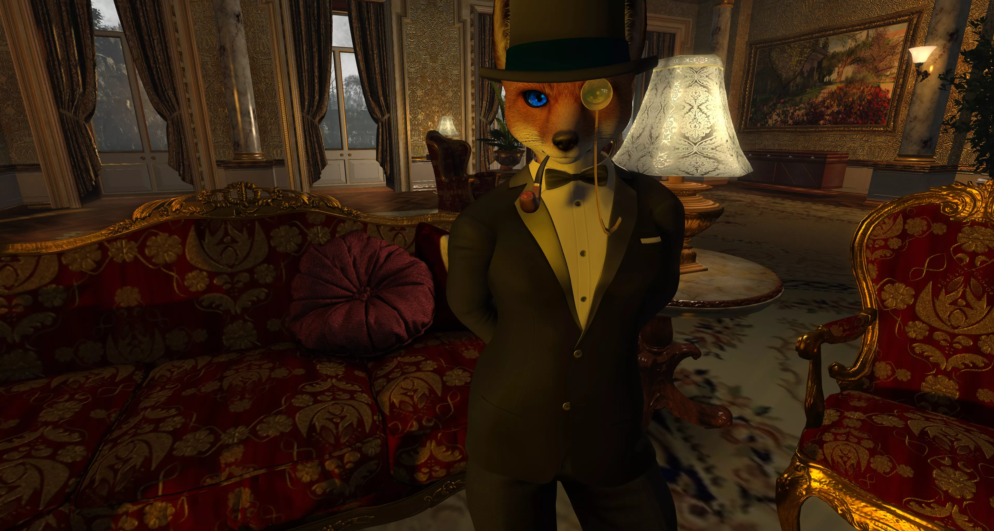 Lord Fox looking rather dapper posted by Eukaryote22