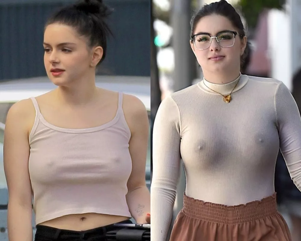 Love it when Ariel Winter goes braless! She really loves her nipples! posted by Reasonable-Walrus742