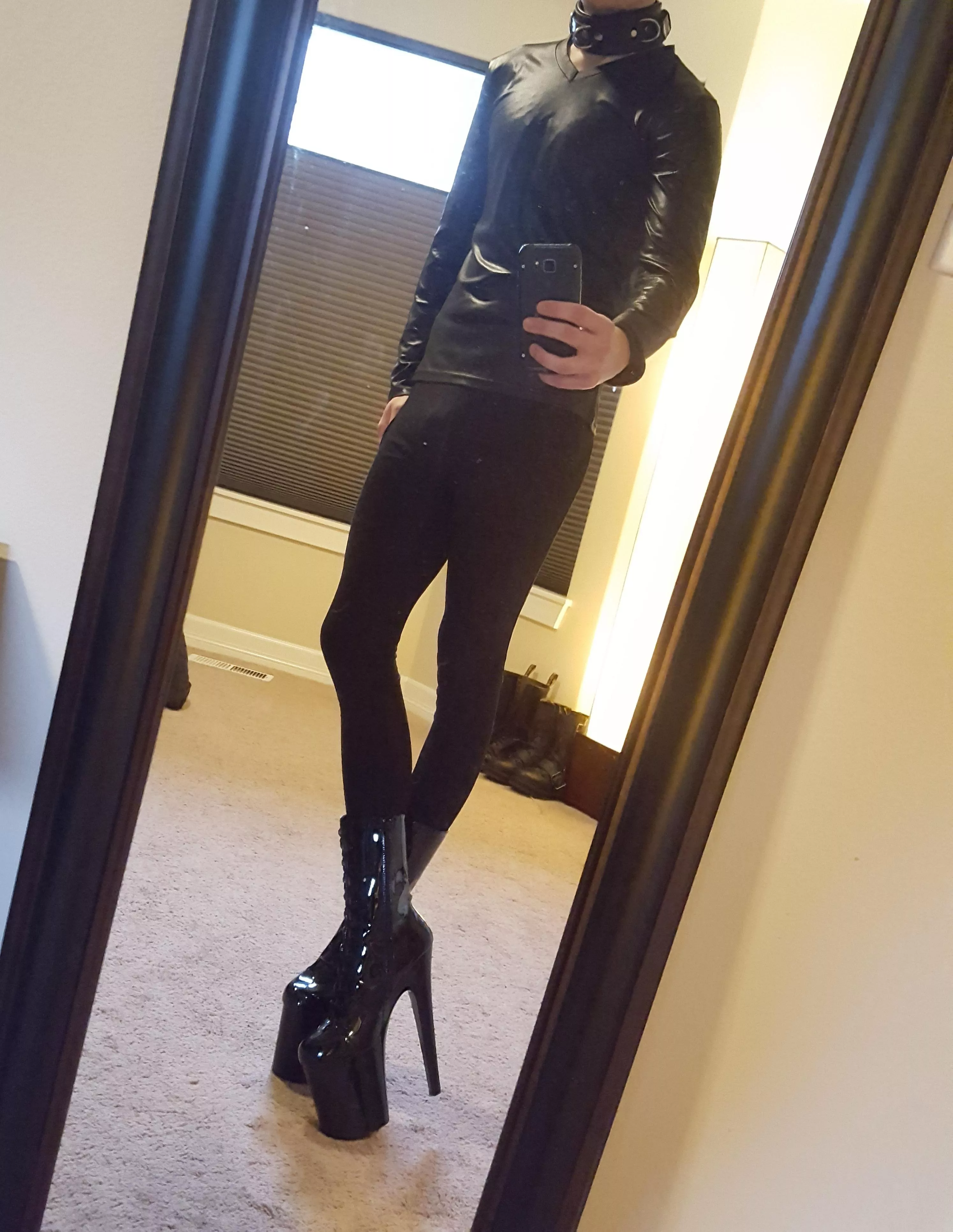 Love wearing these heels, already want another pair a Pleasers:) posted by MatteLeather