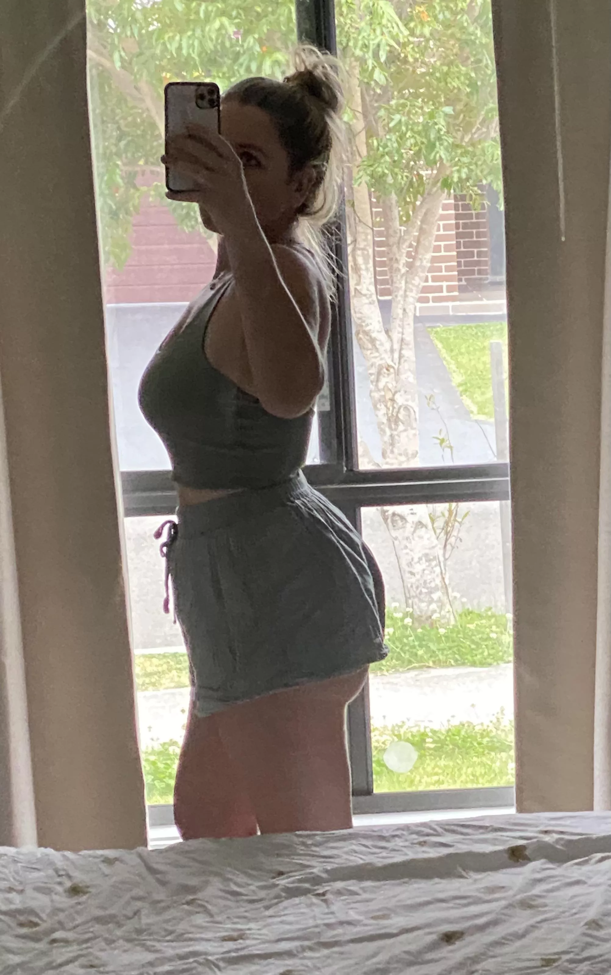 Love when a little booty pops out the bottom of my shorts posted by milf880