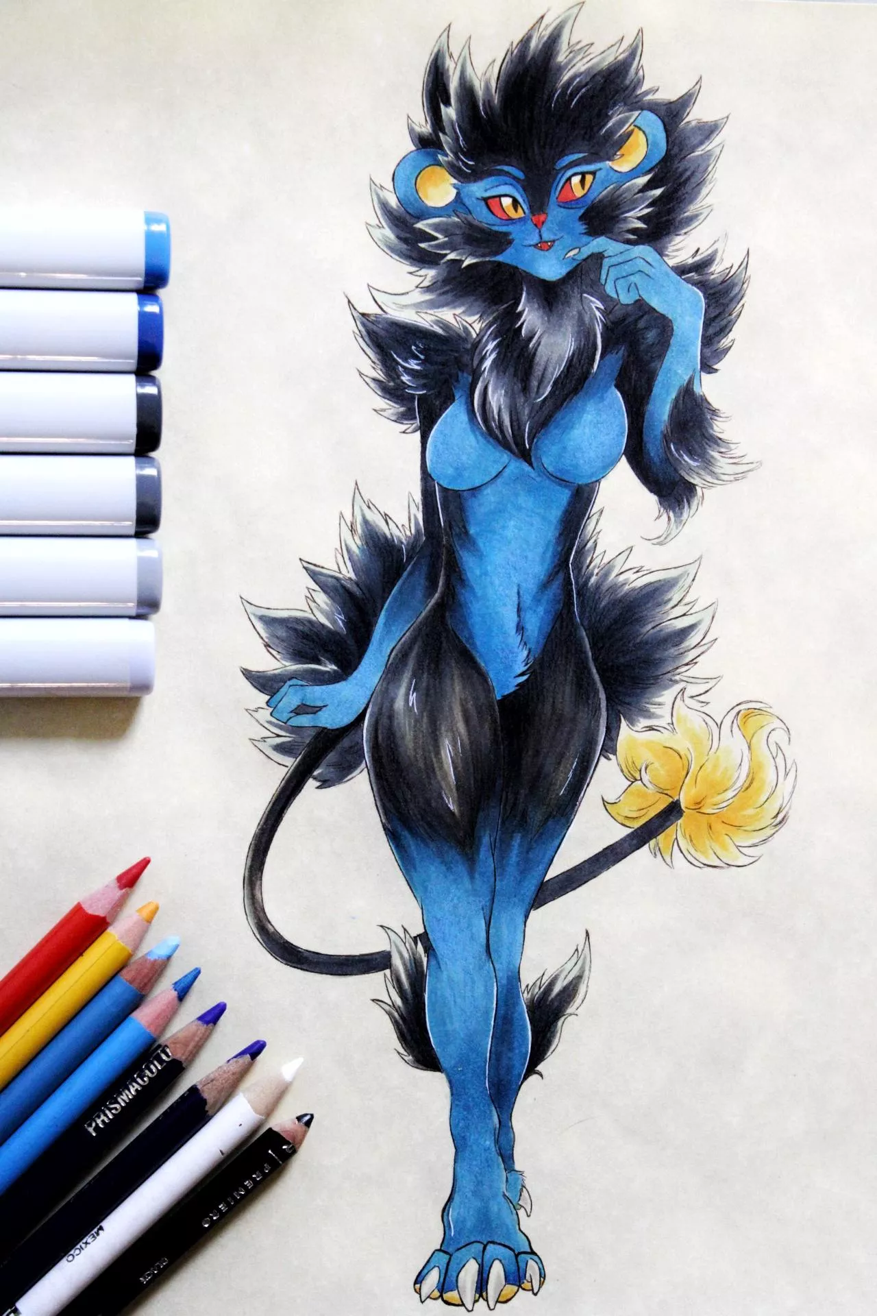 Luxray Fursona! posted by victorgrove