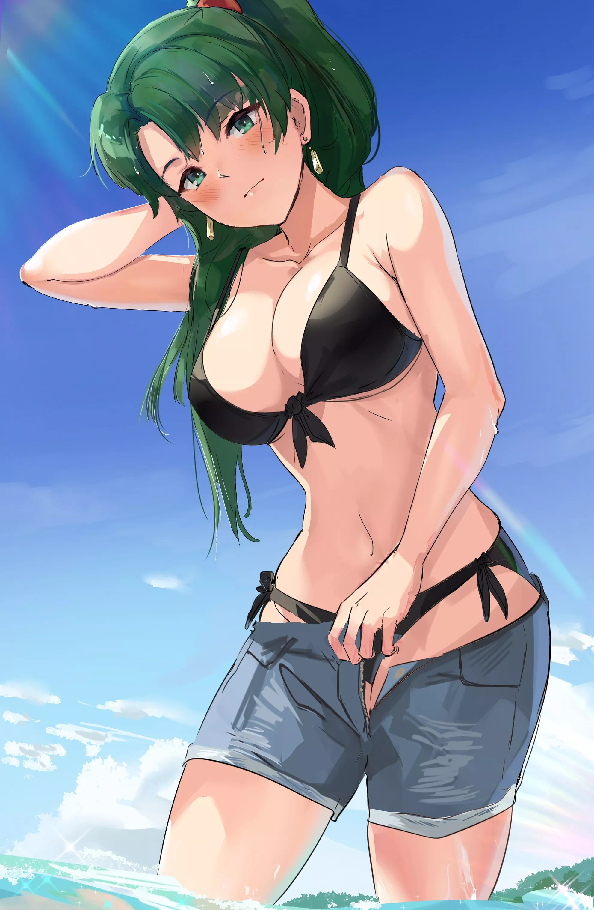 Lyn stripping [Fire Emblem] posted by Terran117