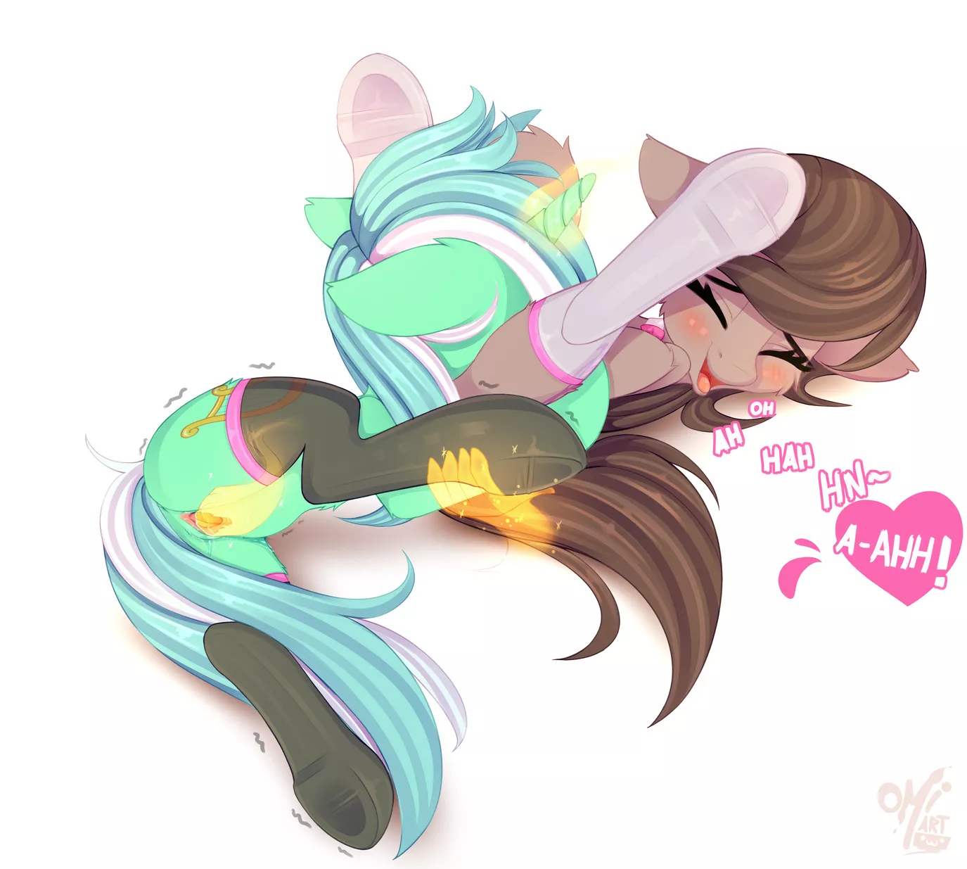 Lyra and Octavia have fun (OmiArt) posted by myfriendscantknow