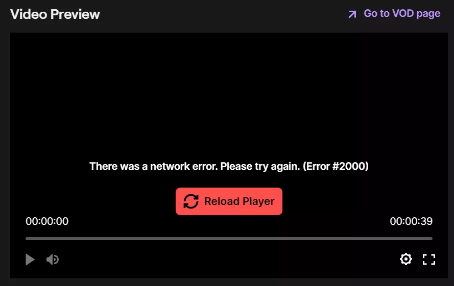 Made a highlight on an old stream of mine and get this whenever I or another person tries to play it... i've reloaded browser, cleared cache, turned off all adblockers and vpn's, etc. How do i fix this? posted by No_Rip_1299