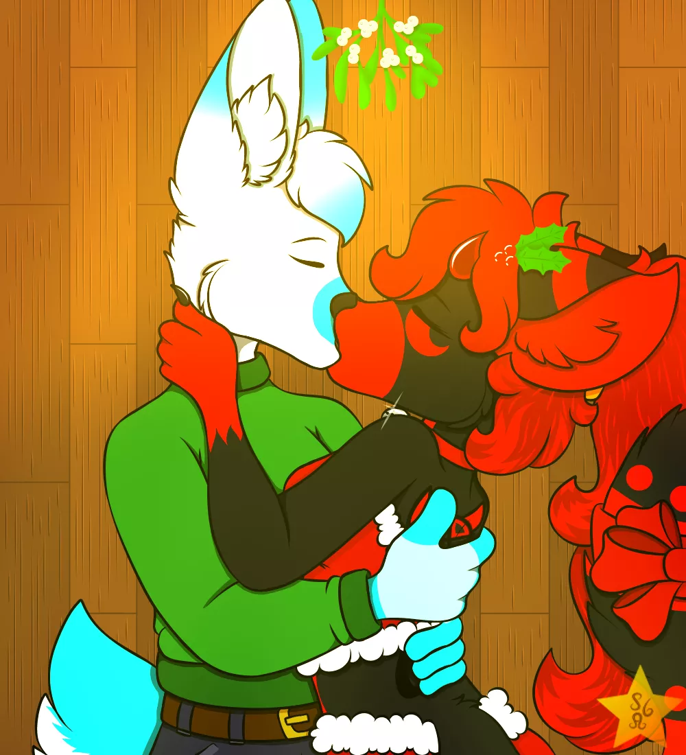 Made this art for my sweetheart for last year Christmas, art by me, ocs owned by me and my sweetheart, ship commissions open for 30$ posted by Bloodexxx