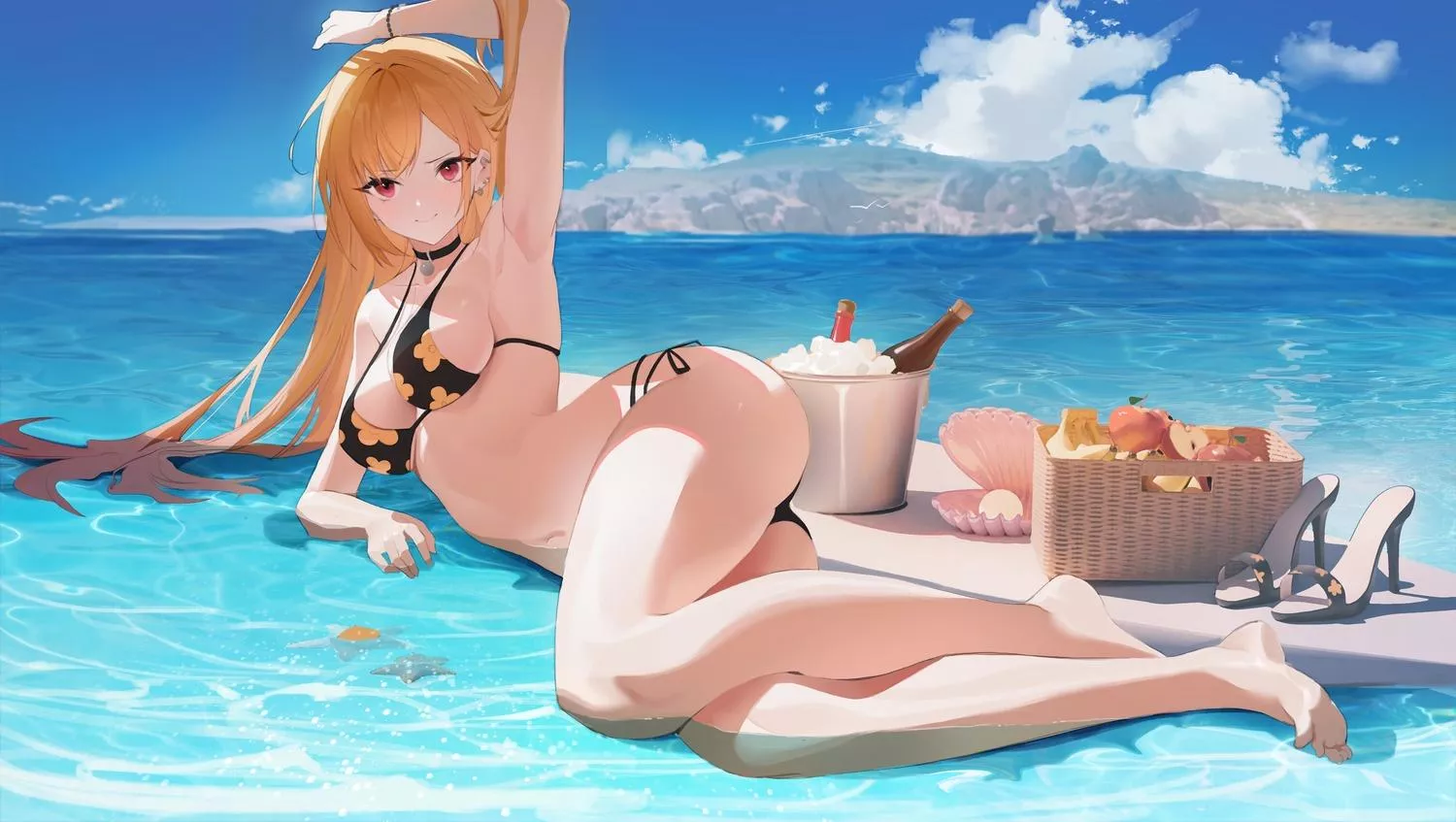 Maein Kitagawa at the beach [Sono Bisque Doll Wa Koi Wo Suru] posted by NightmarePuppe8