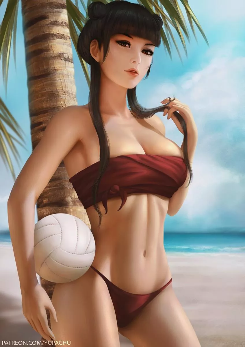 Mai at the beach (Yupachu) posted by BruhSoundEffect1