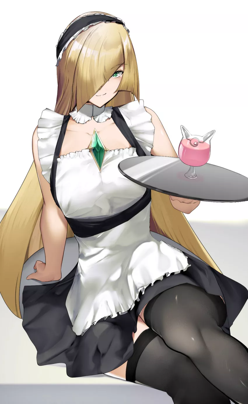 Maid Lusamine posted by The_Tactical_Nerd