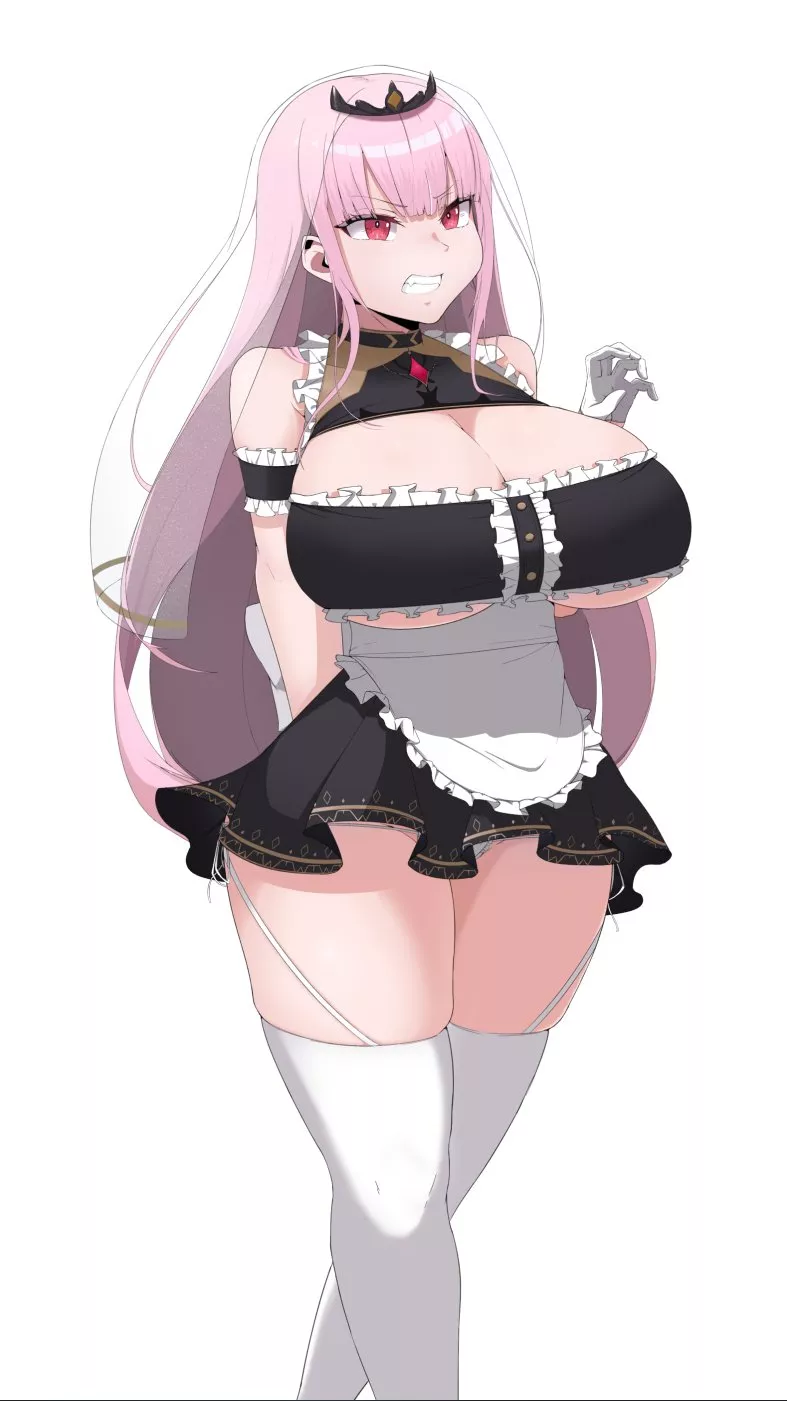 Maid Mori Calliope posted by sequence_string