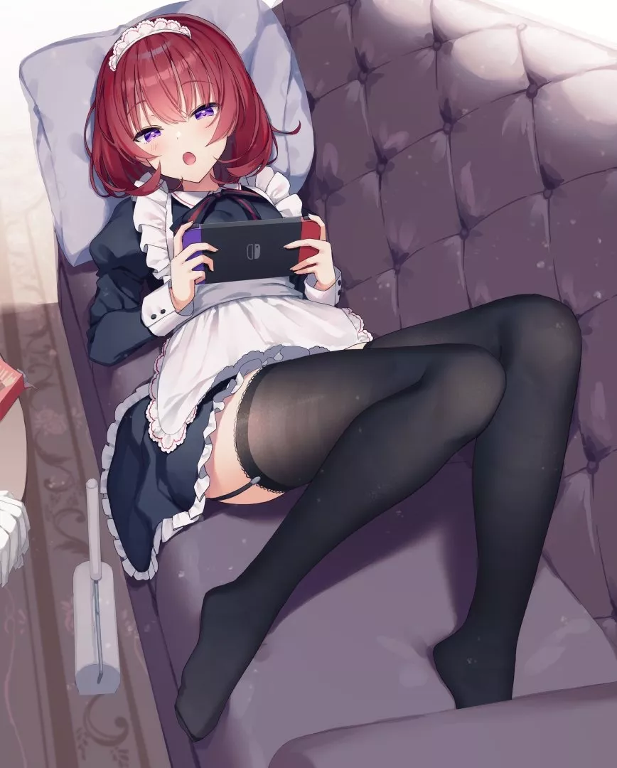 Maid on her Break [Original] posted by CheetahSperm18