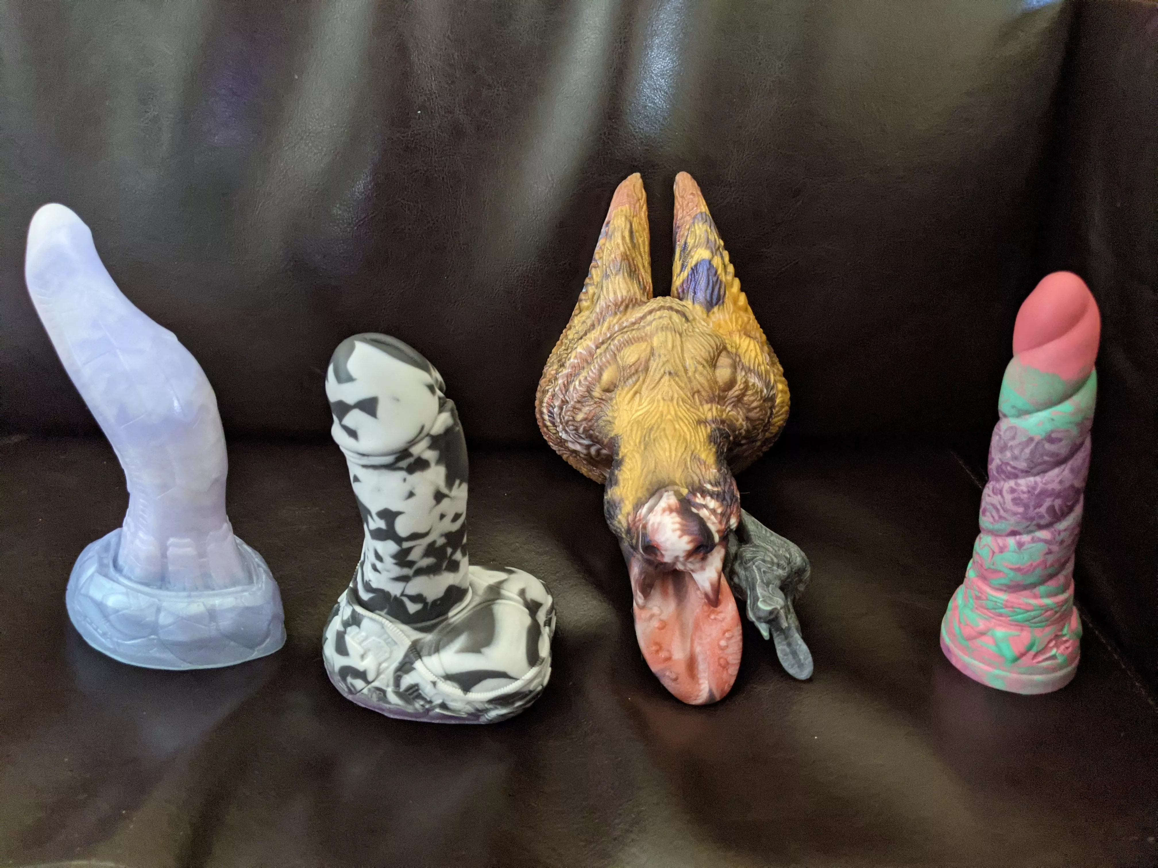 Mail day! Mini Habu and John, my long awaited Stella, and mini Mystic courtesy of u/SockBunnii ( highly recommended seller!!). I'm so in love with all of them 😻 posted by jackvermin