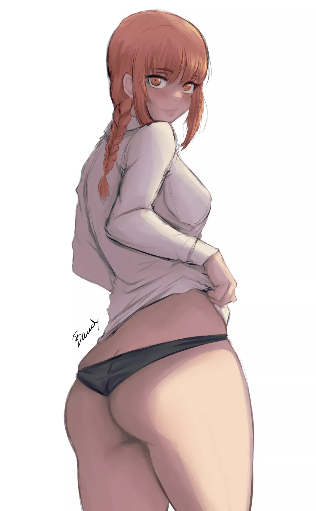 Makima showing off her sexy ass (BawdyArt) [Chainsaw Man] posted by BawdyArt