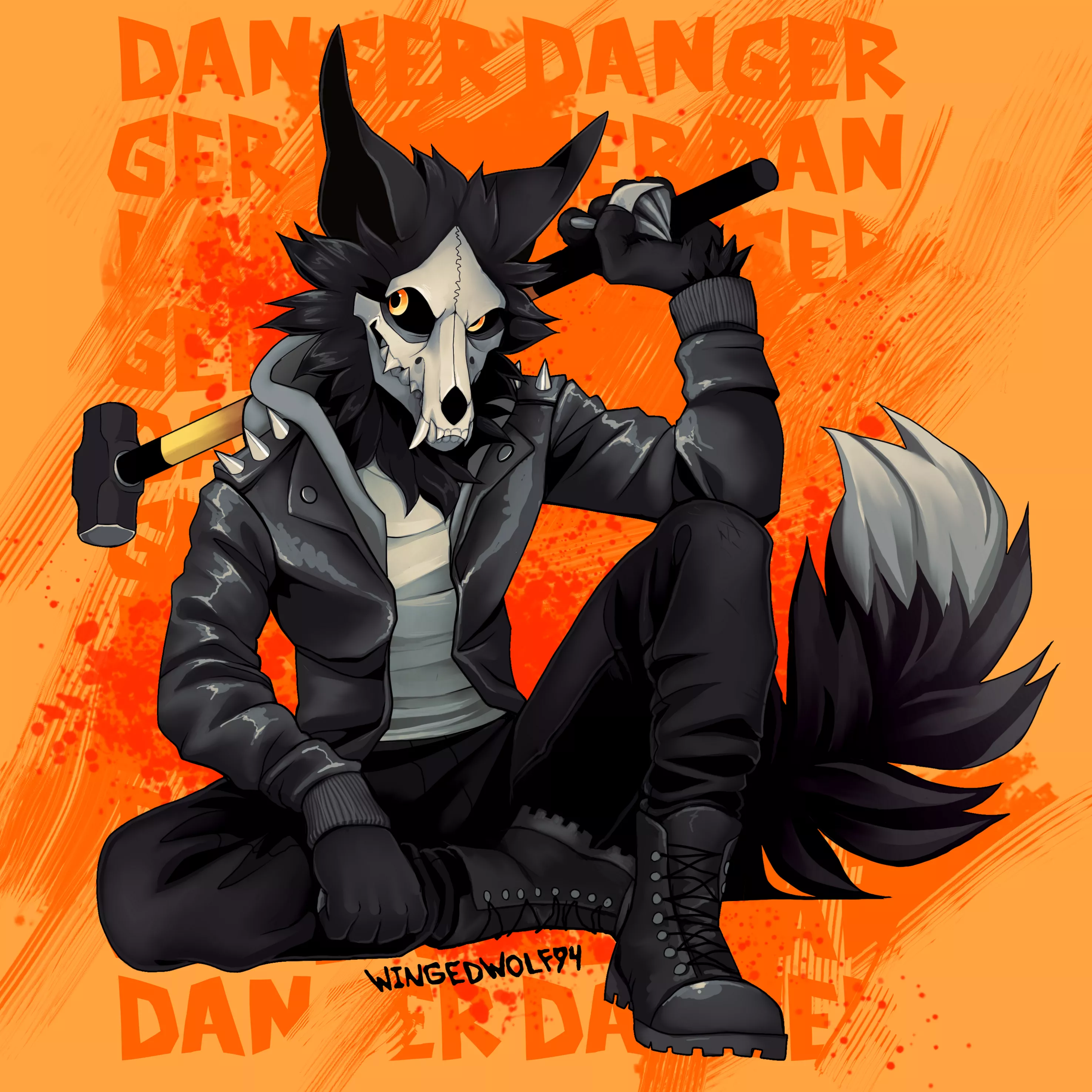 Making Cadaver's jacket look a bit more like leather with this painting style. (by wingedwolf94) posted by wingeddog25