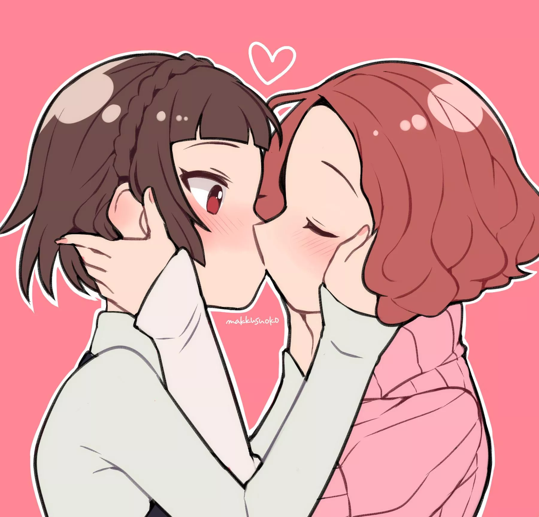 Makoto Niijima and Haru Okumura (makkusuoko) [Persona] posted by 0mango