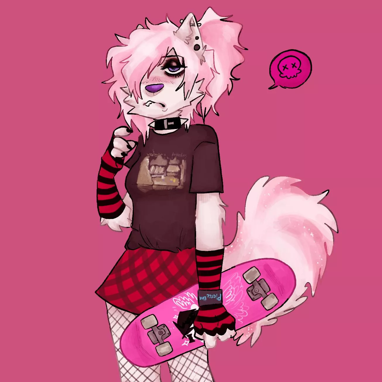 Mall Goth - Character is mine, art by @idiotmorondog! posted by arsenicKatnip