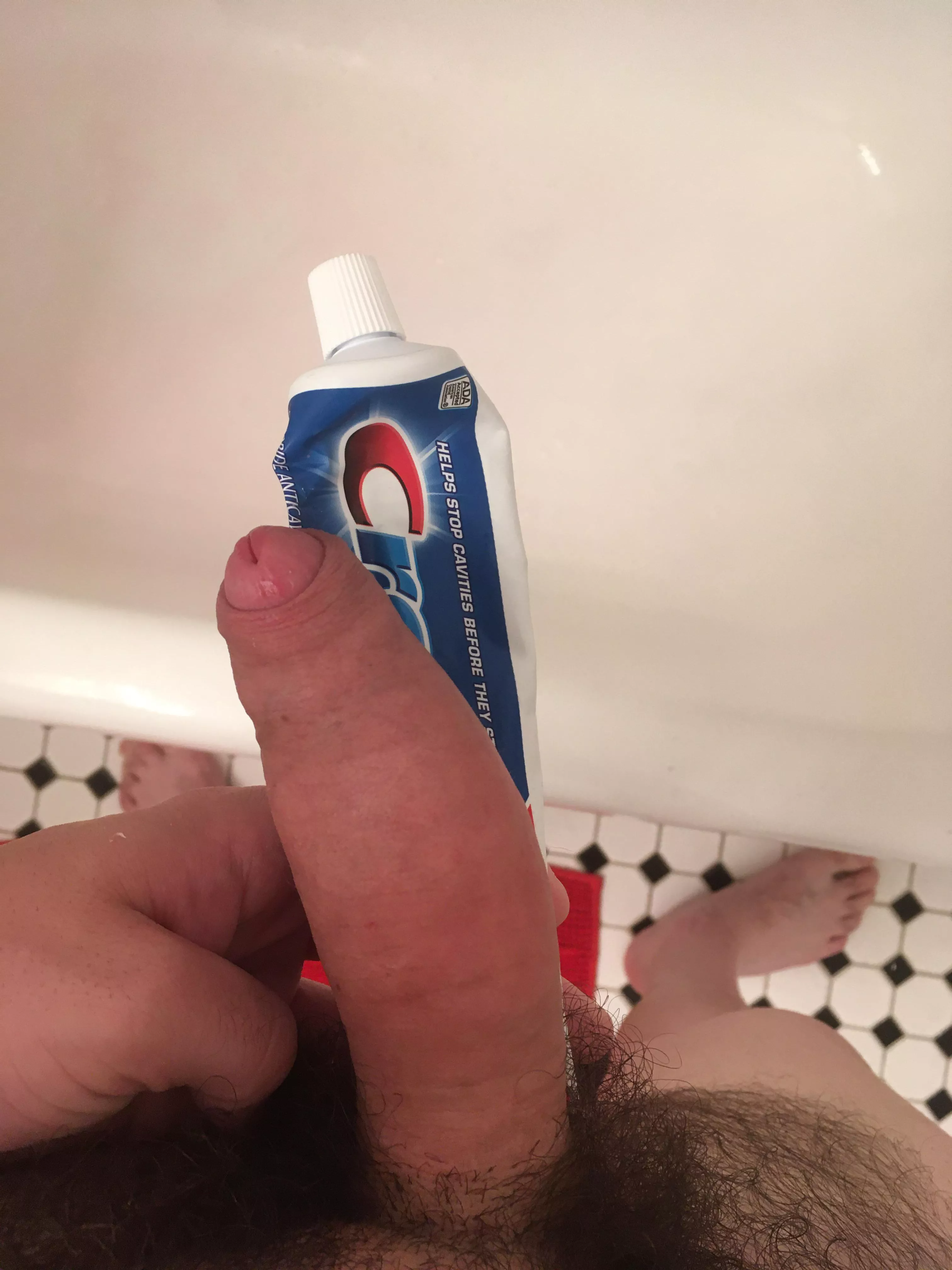 Me and a tube of toothpaste posted by smuttyguy123