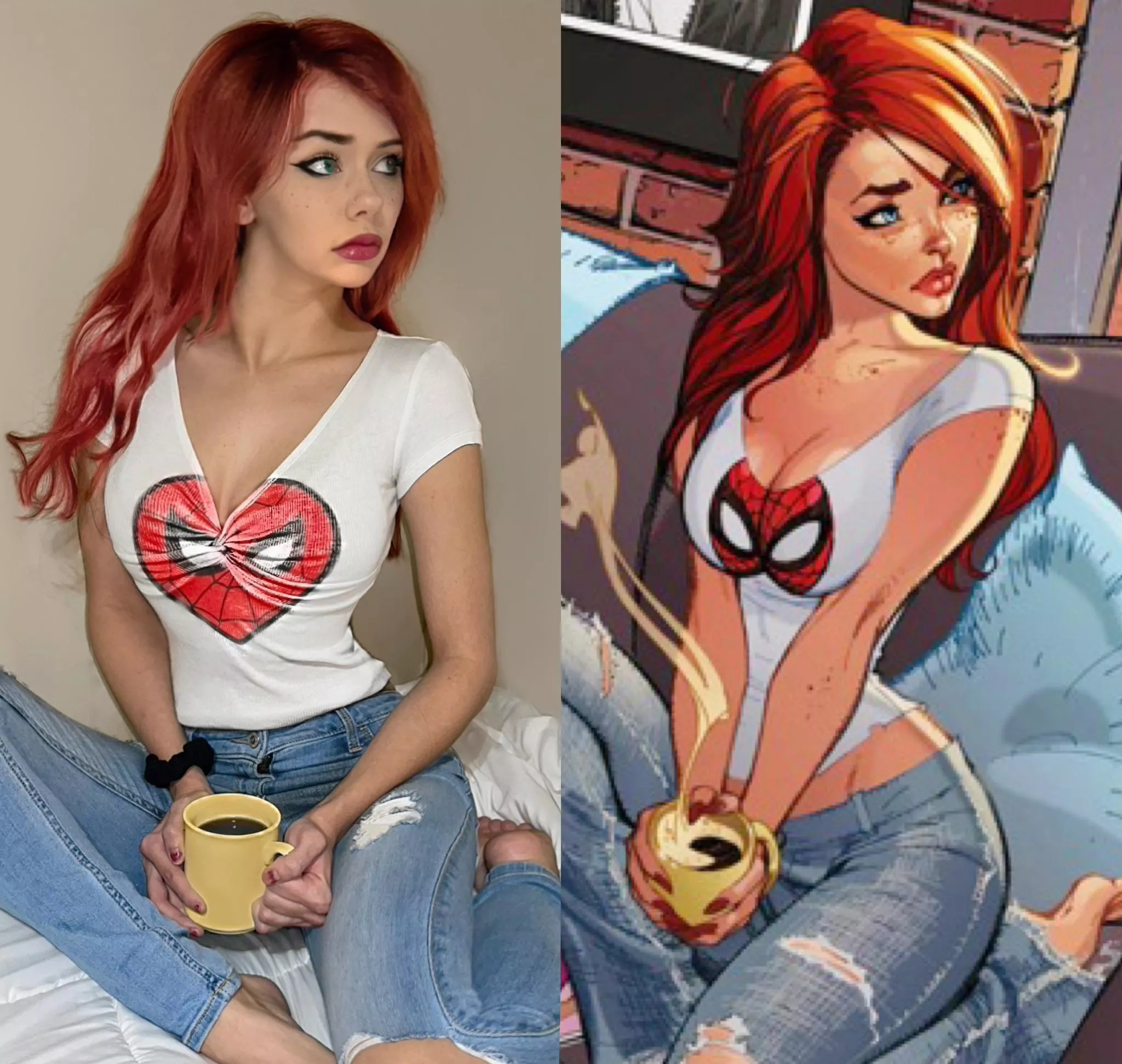 Me as Mary Jane â¤ï¸ðŸ•· (my first cosplay ever) posted by Missemmawee