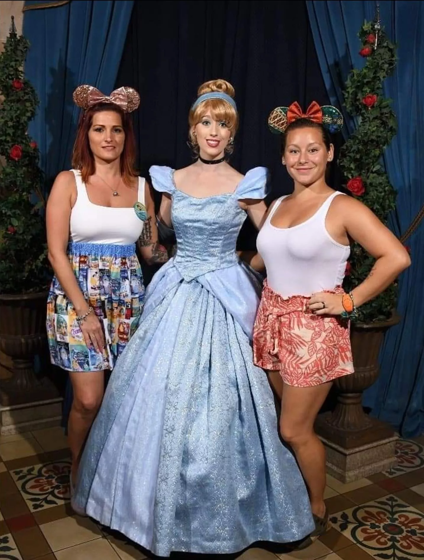 Me, cinderella, or my short thiccness lil sister? [3] posted by RedheadDisneyAdult