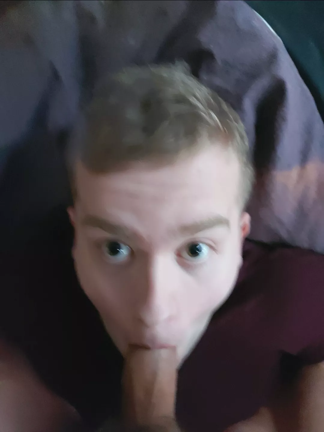 Me giving a blowjob to a dom daddy from Grindr posted by cocksuckinggay