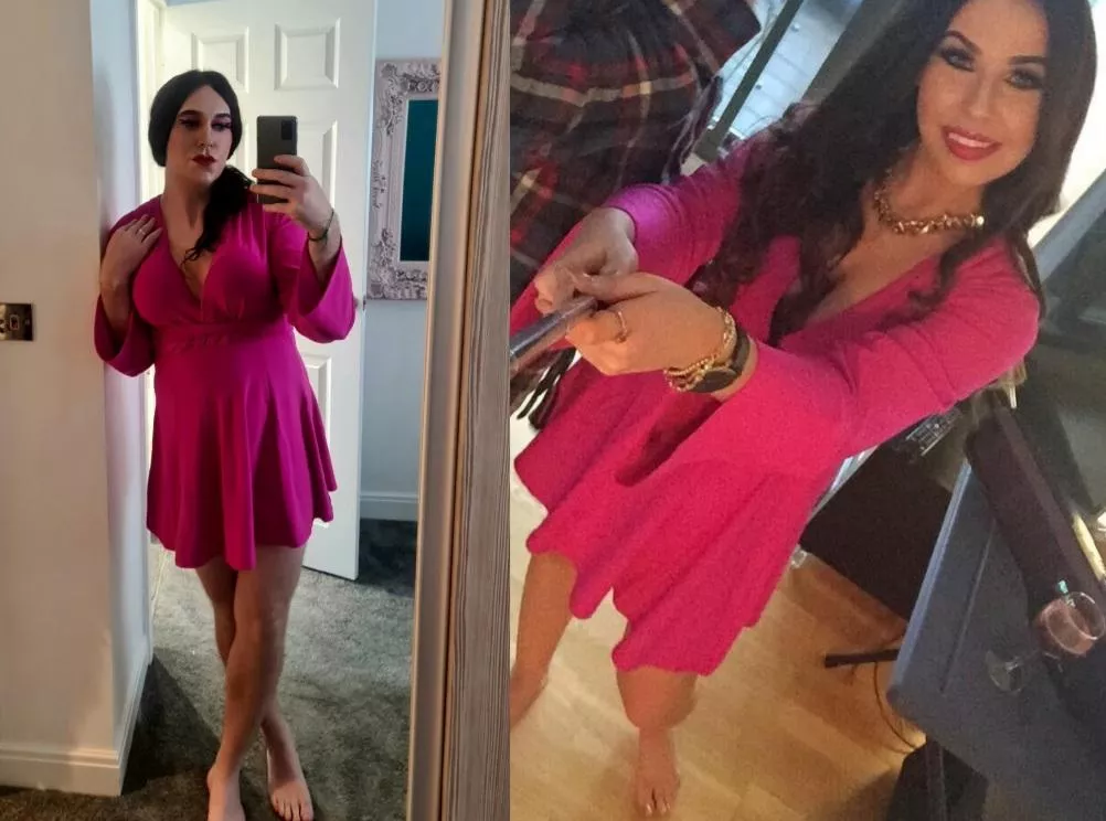 Me secretly dressed up (left) in my wifes (right) clothes while she goes out with her friends.. who does it better? K!k mell5477 to humiliate and expose me before I delete this xxx posted by mel19915477