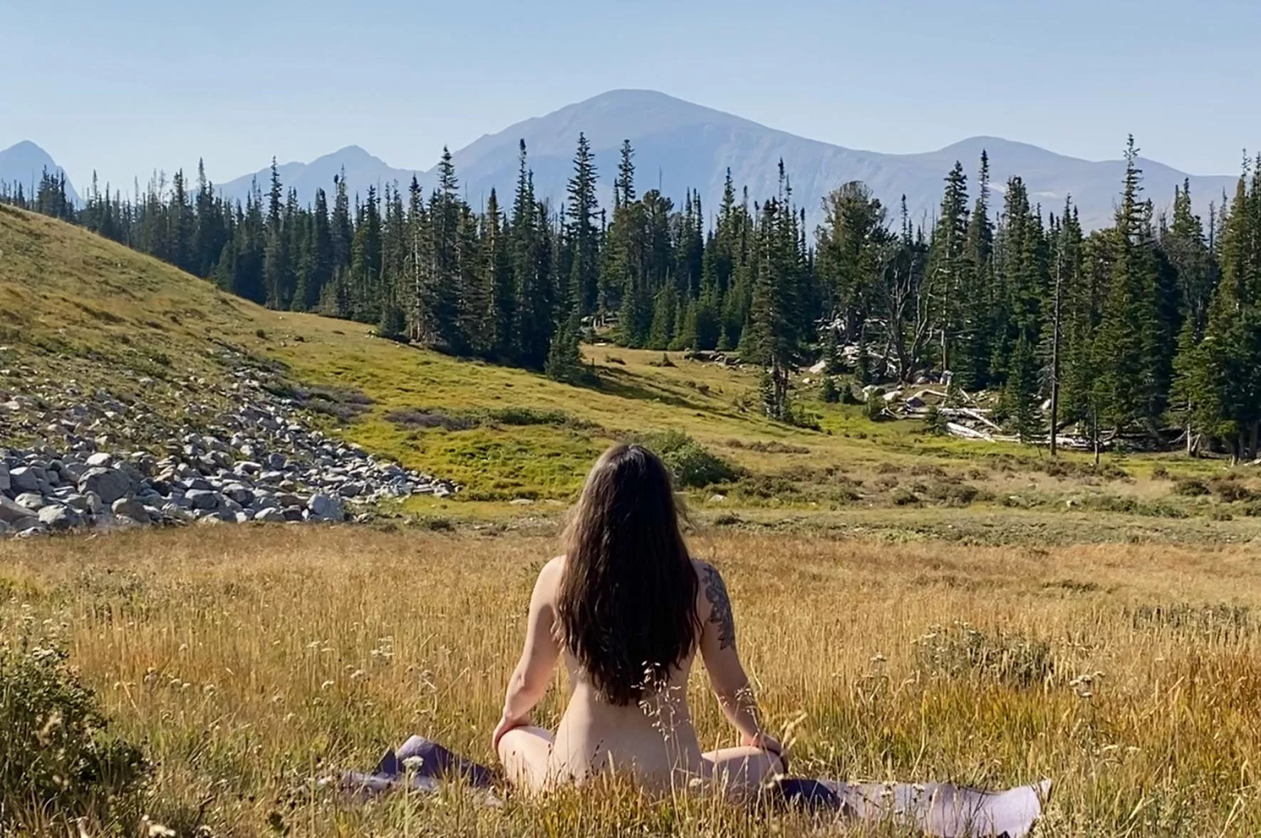 Meditation in the mountains 💚 posted by IndicaWild