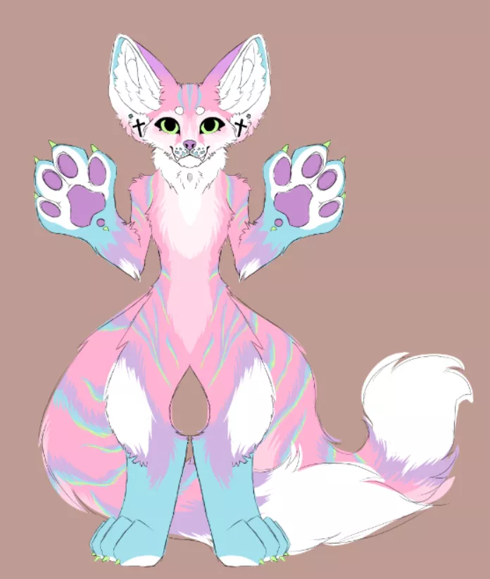 Meet candy my very first fursona i hope you all like it UwU posted by little_babyUwU