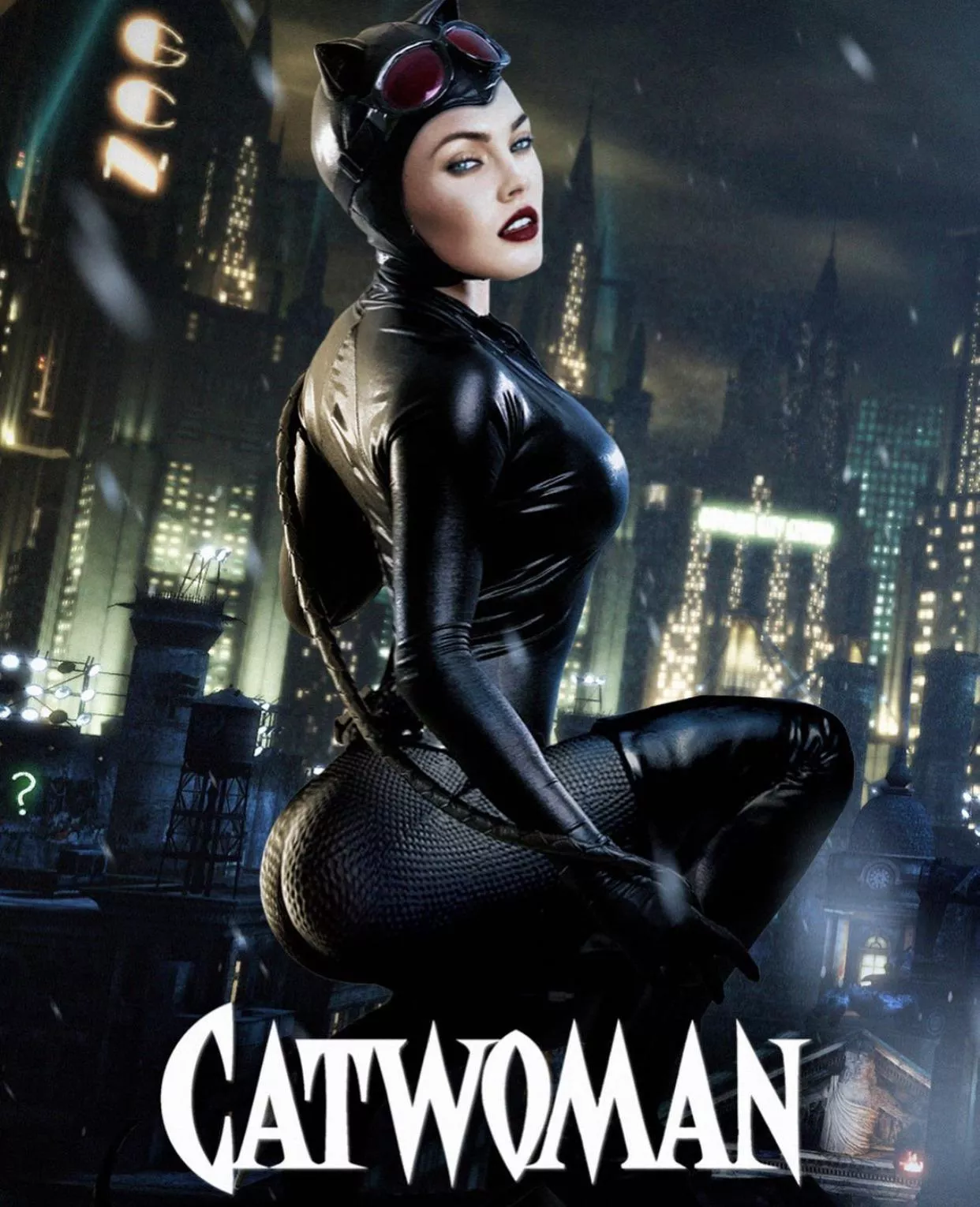 Megan Fox as Catwoman by Cristhian Nogueira posted by tothrowawaytheball1