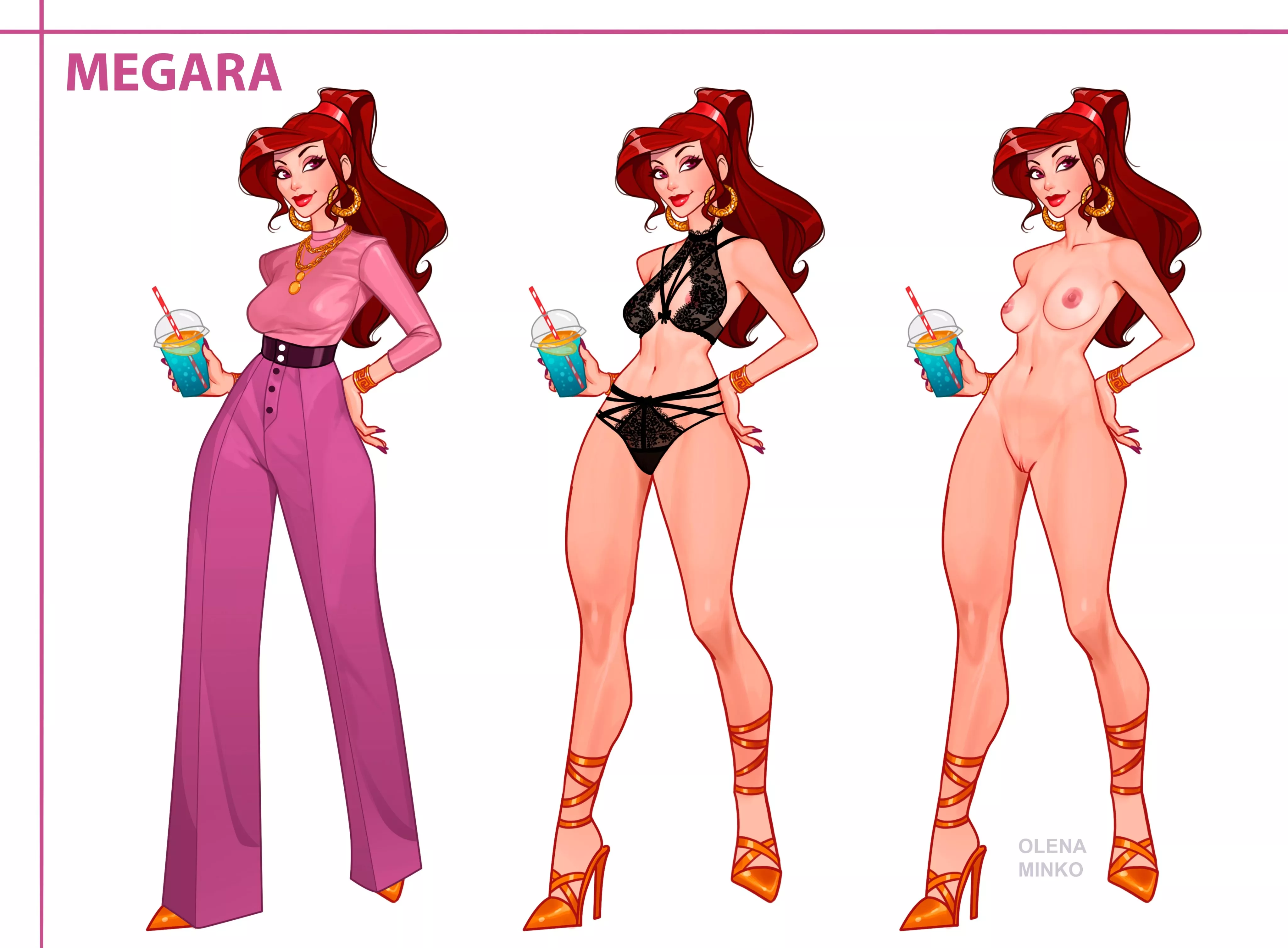 Megara from Hercules, by Olena Minko posted by Explain_like_Im_Civ5