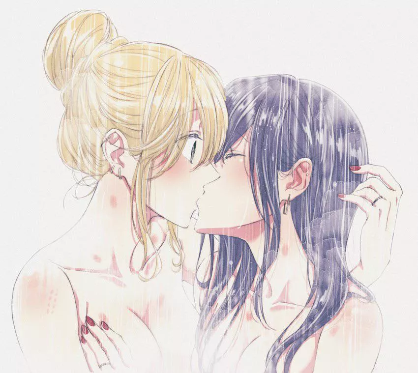 Mei x Yuzu shower kiss [Citrus] posted by Natsu_1000