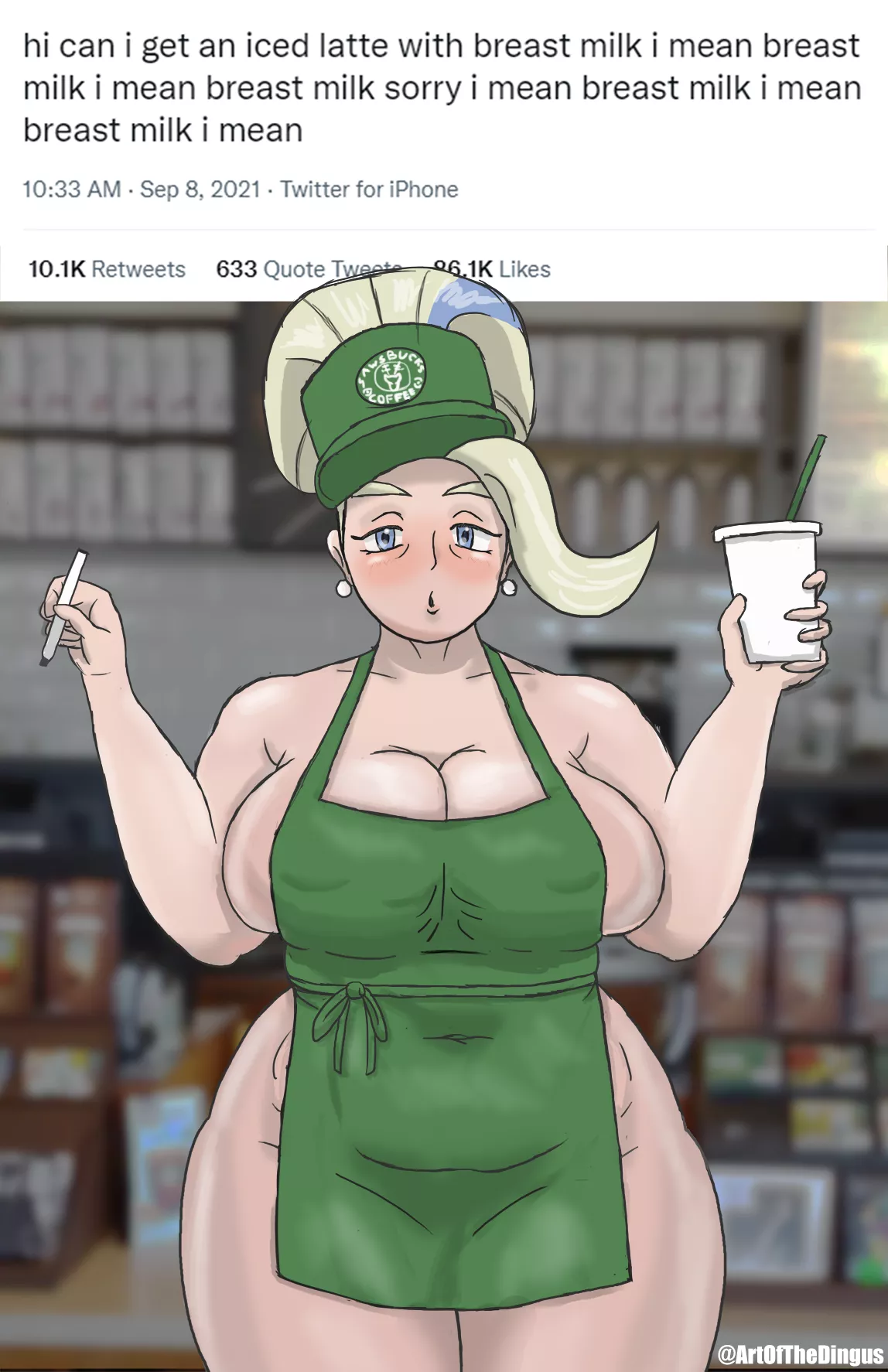 Melony Starbucks Meme posted by Wingus_the_Dingus