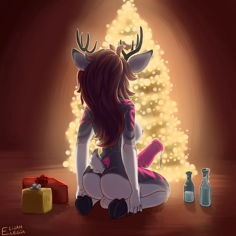 Mena filling up the presents posted by LockedPuppy