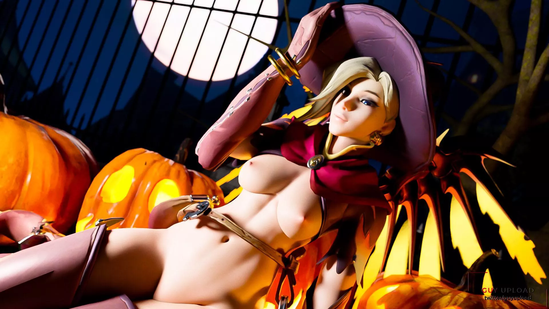 Mercy Halloween [UploadGuy] posted by UploadGuyNSFW