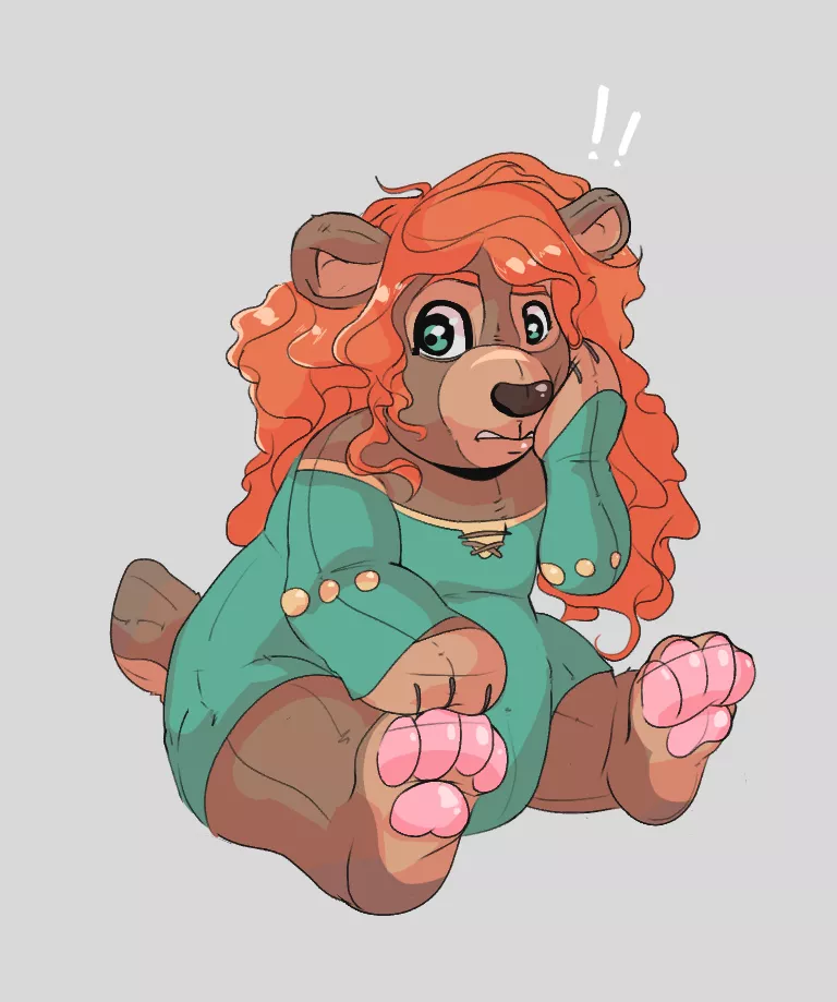 Merida Bear Plush TF by ReddishMaroon posted by Laogothhinger