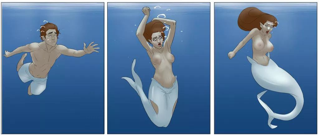 Mermay Transformation by CastleDolphyn (MTF/TG, Mermaid) posted by not4myprimary