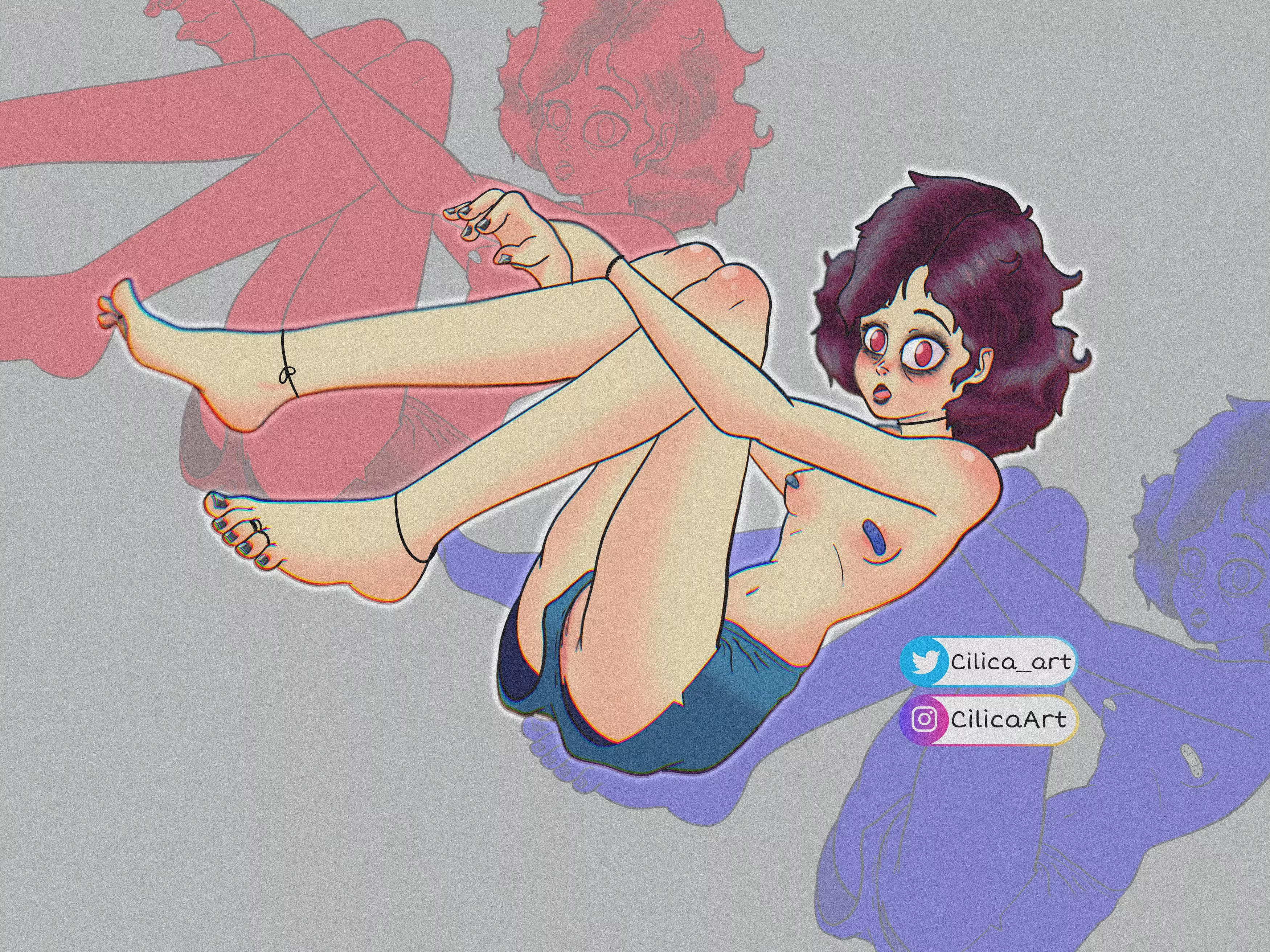 Messy alt girl feet posted by CilicaArt