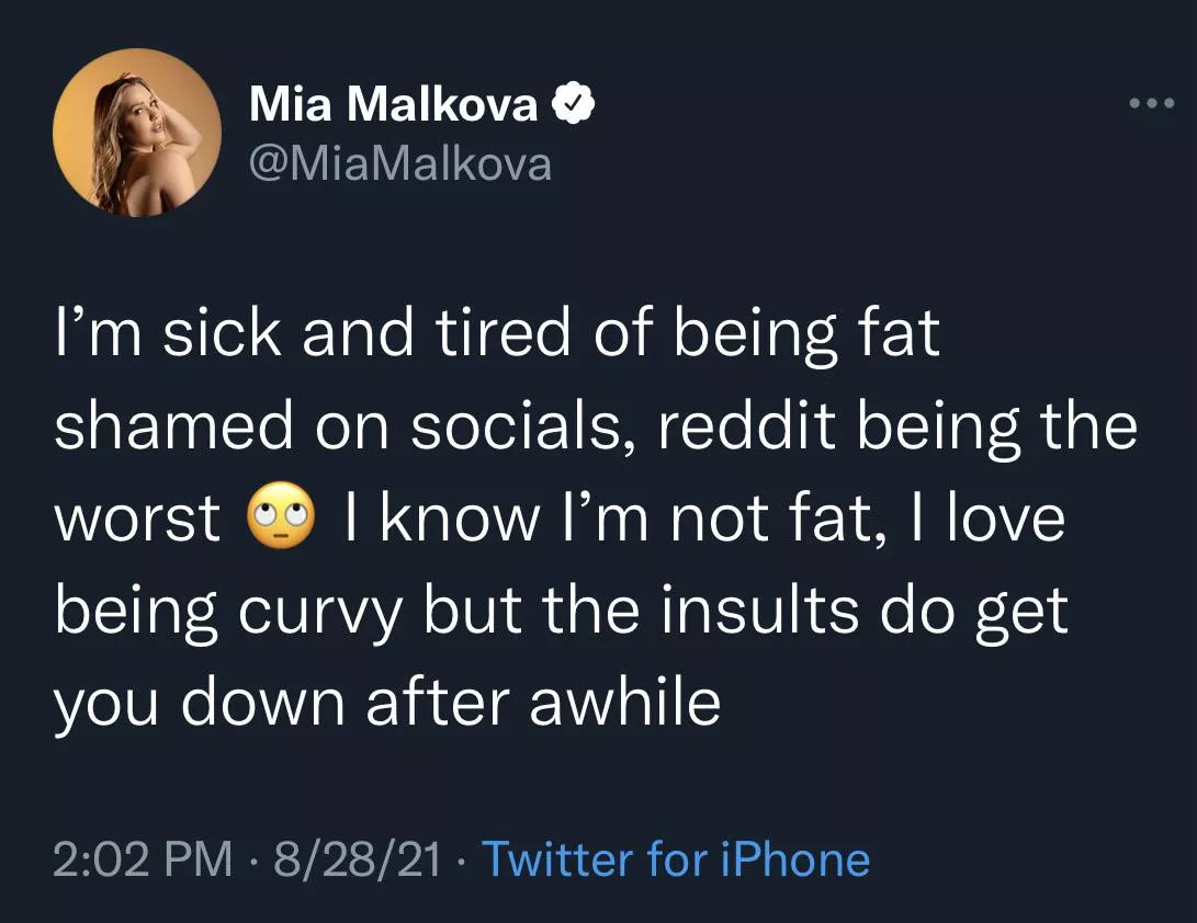 Mia on Twitter posted by throwaway3819257592