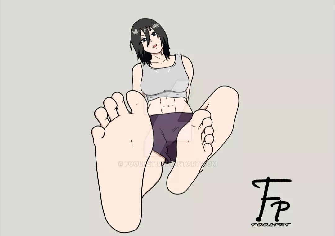 Mikasa Ackerman feet (Foolpet) [Attack on titan] posted by Foolpet