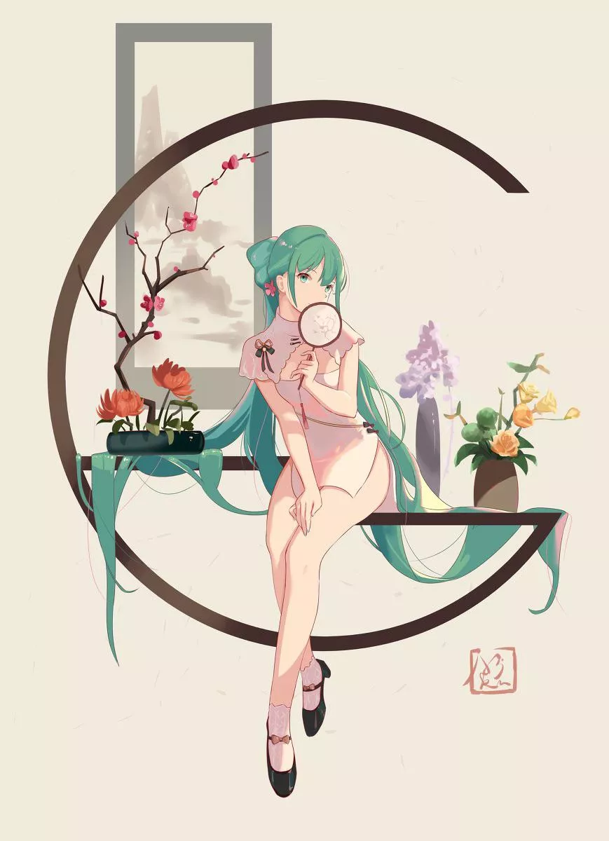 Miku in Qipao [Ozg] posted by [deleted]