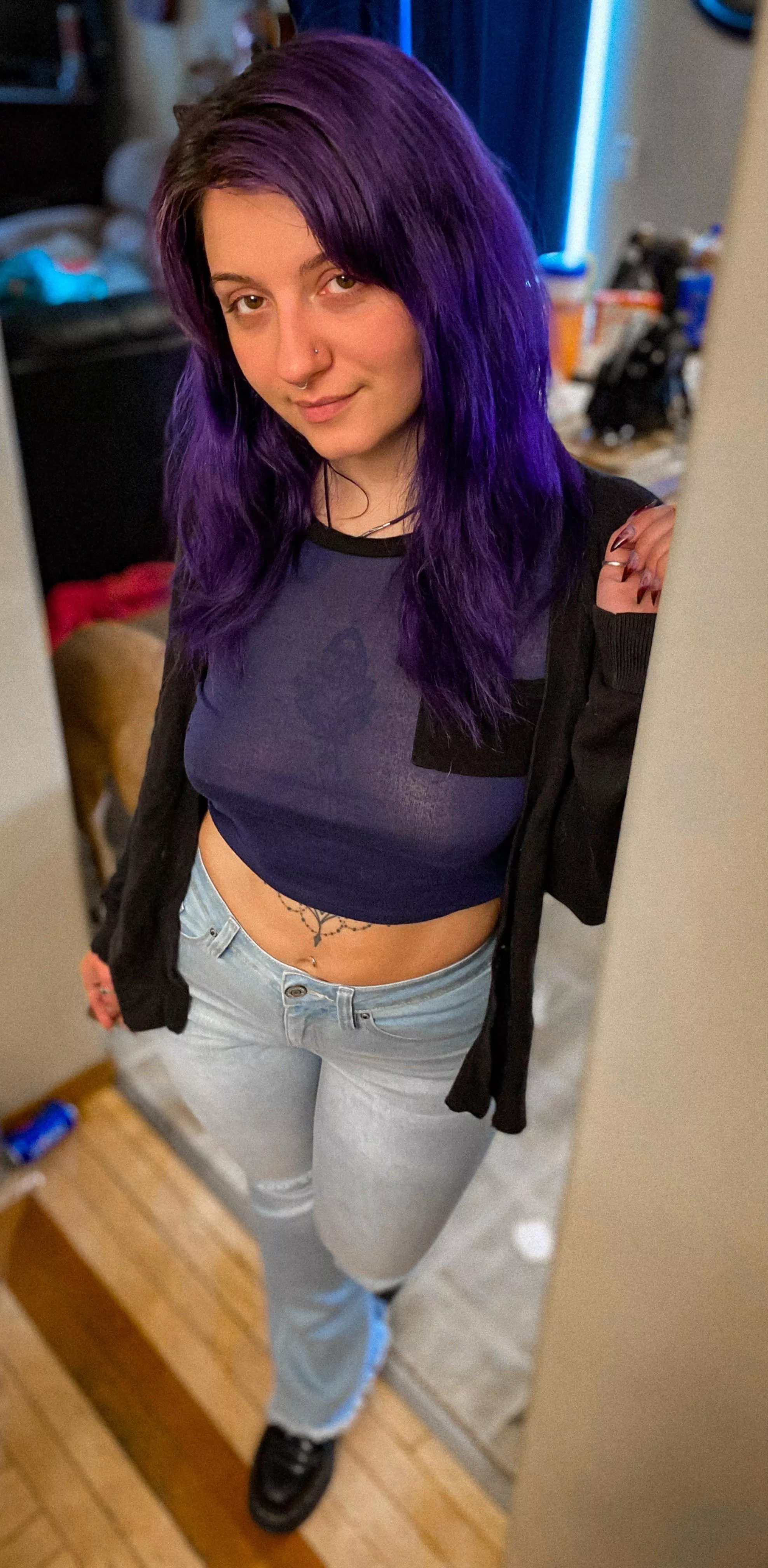 Mind if I go out shopping wearing this? ðŸ’œ posted by bigb00dyjoody