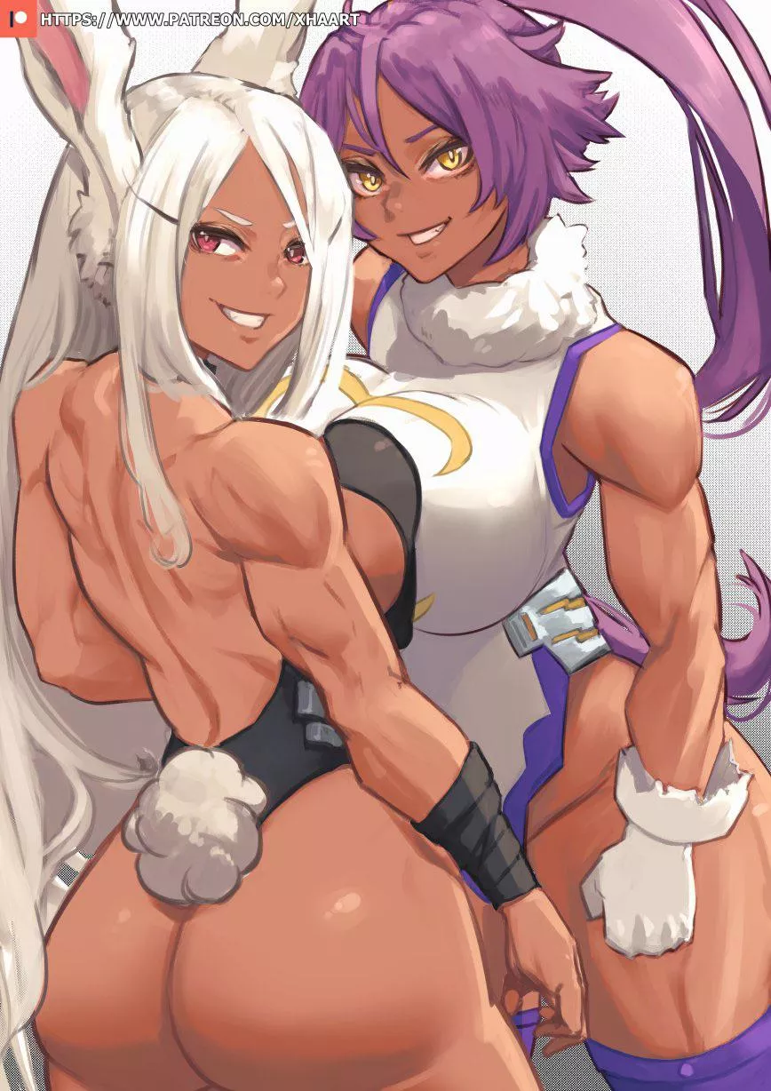 Mirko & Yoruichi (XHAart) posted by Kimchimaro