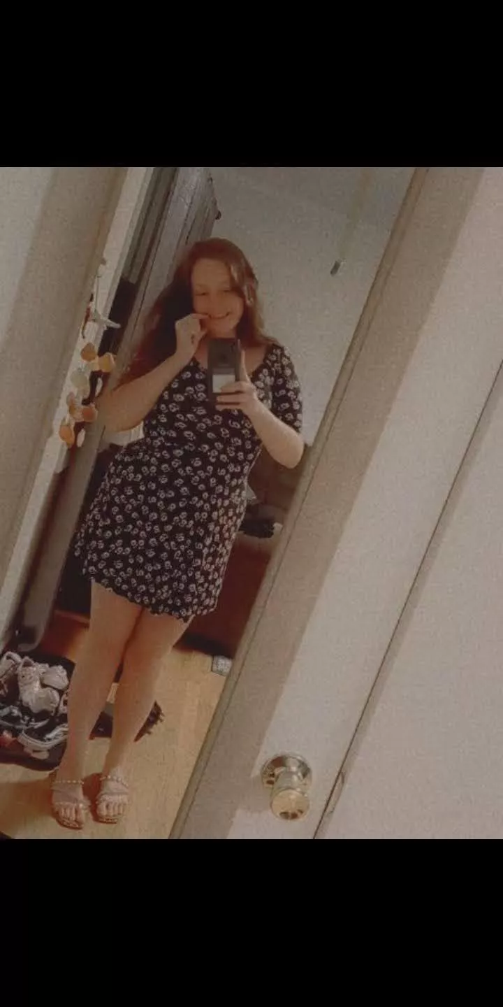 Mirror selfie in my new dress posted by lexxxxhott1998