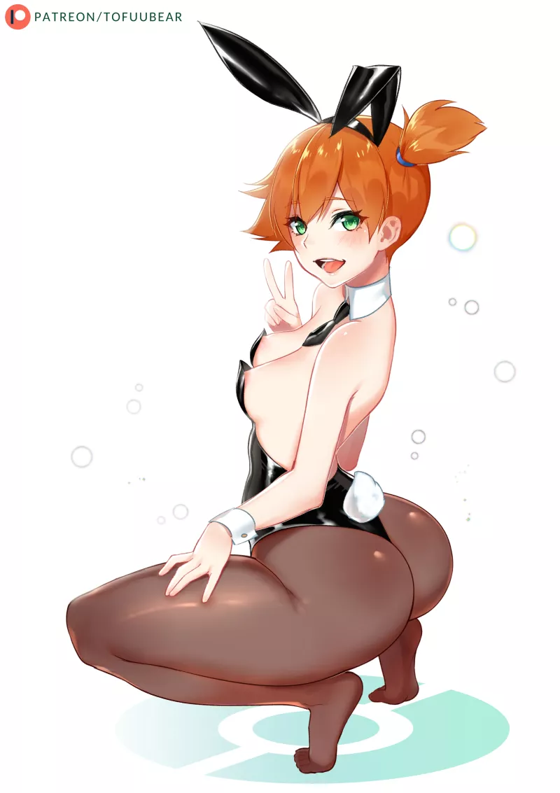 Misty in a bunny suit (Tofuubear) [Pokemon] posted by UnseeableQuestions