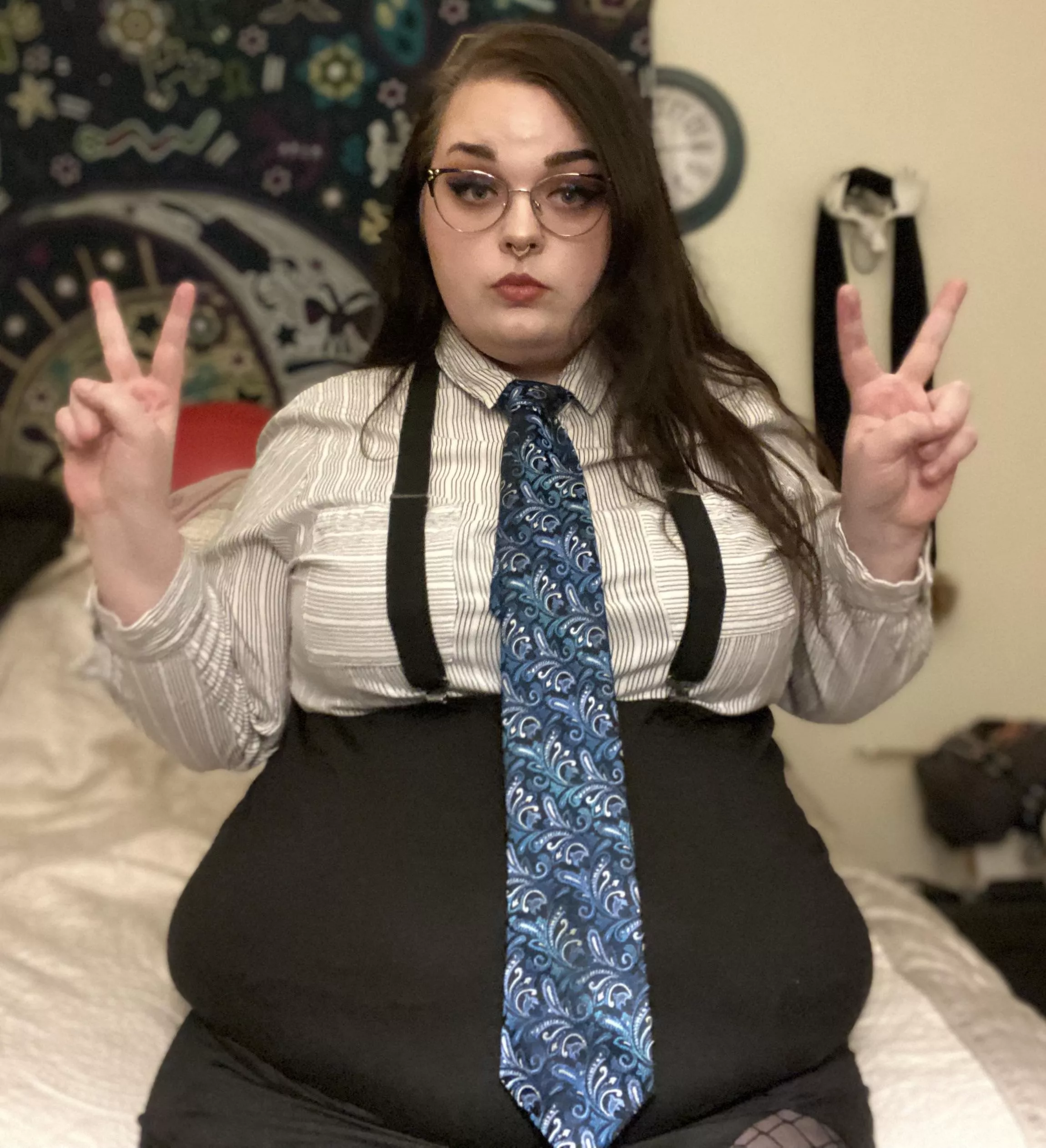 Mmm, do you like me in a tie? posted by RoseBunni97