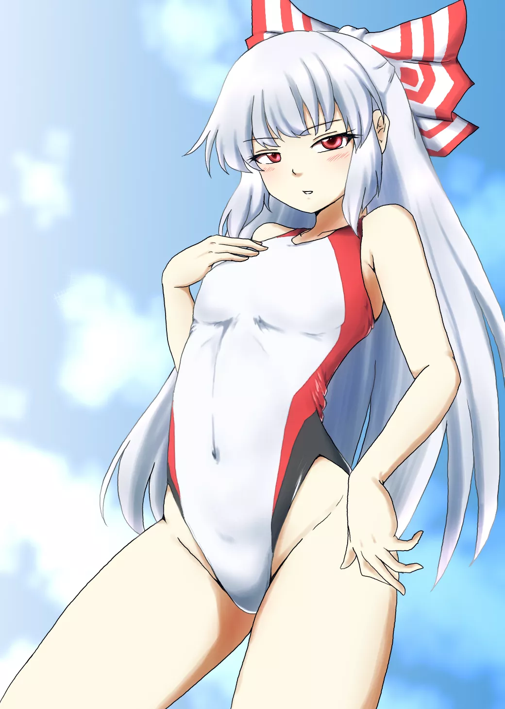 Mokou Racing Swimsuit (D-M) [Touhou] posted by sequence_string