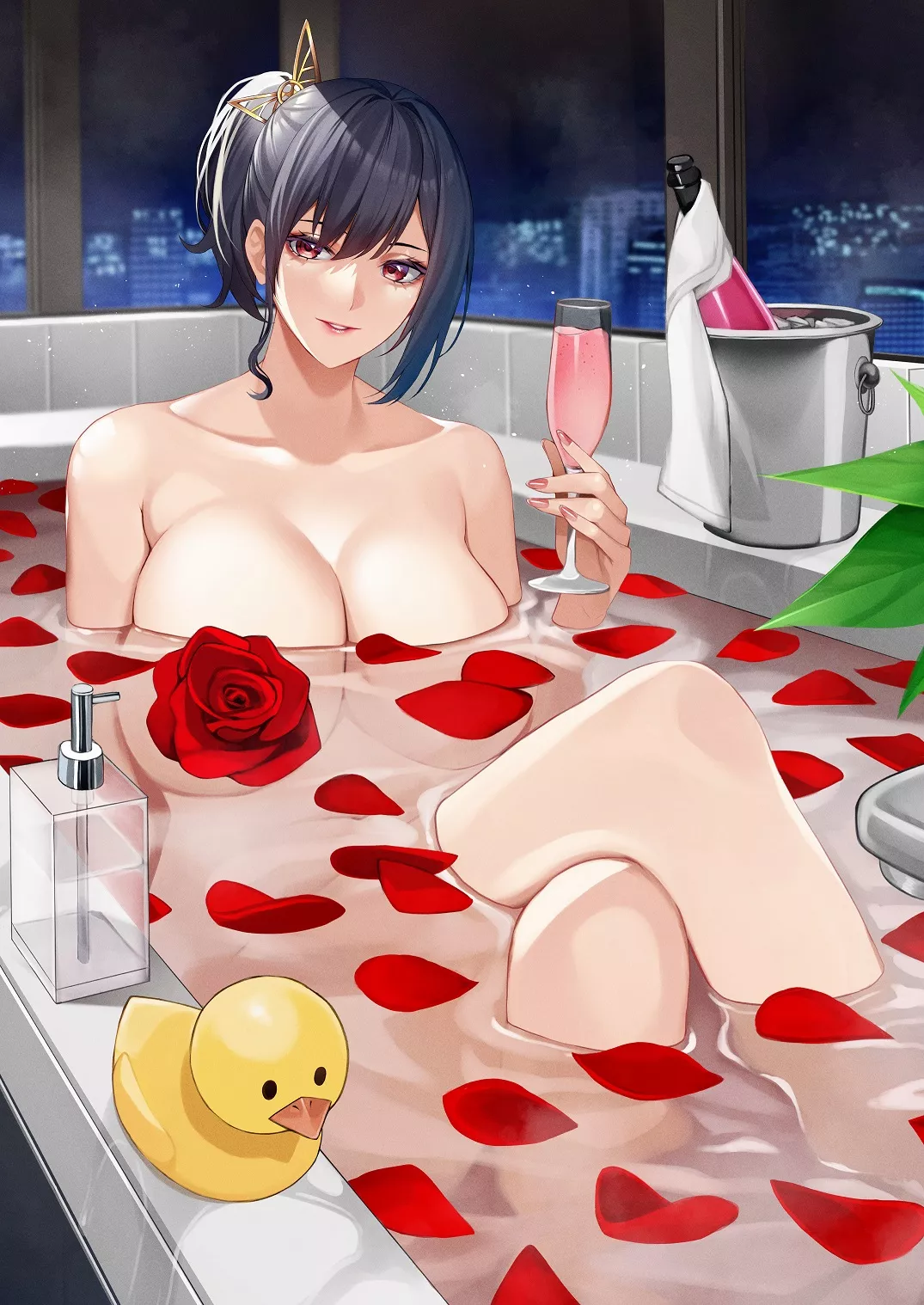 Mommy loves her bath posted by BigMilfyGothFuta